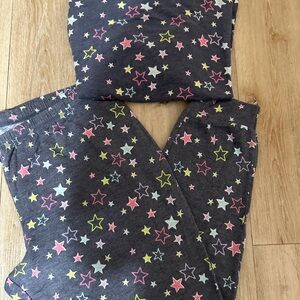 Star Patterned Gray Leggings